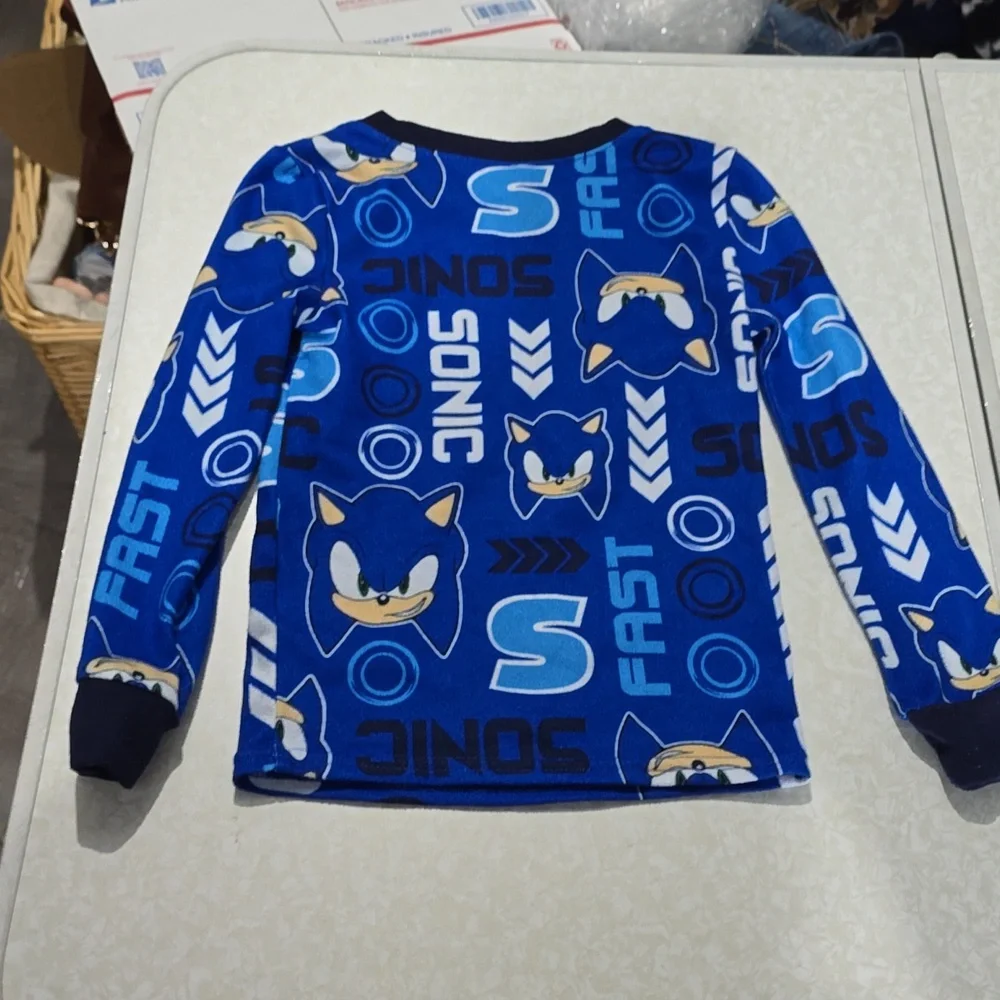 Sonic the Hedgehog Blue Pajama Set‎ Size 6